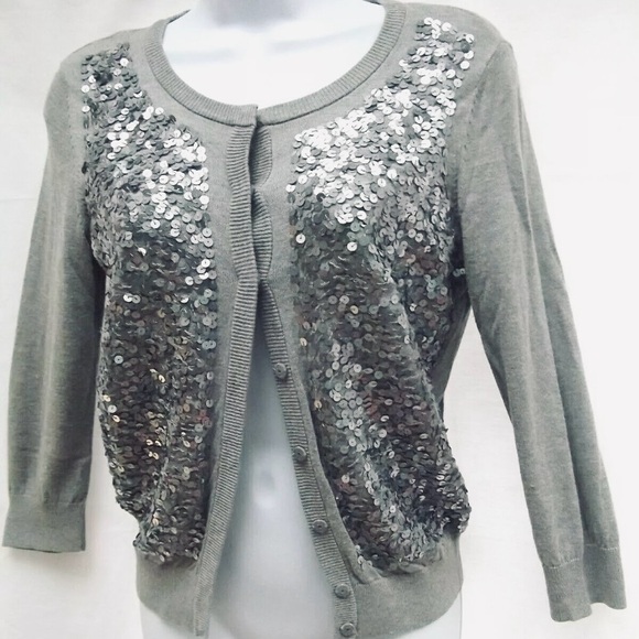 NWT Talbots Sequin Cardigan Sweater Women’s Size XP Petites - Picture 1 of 9